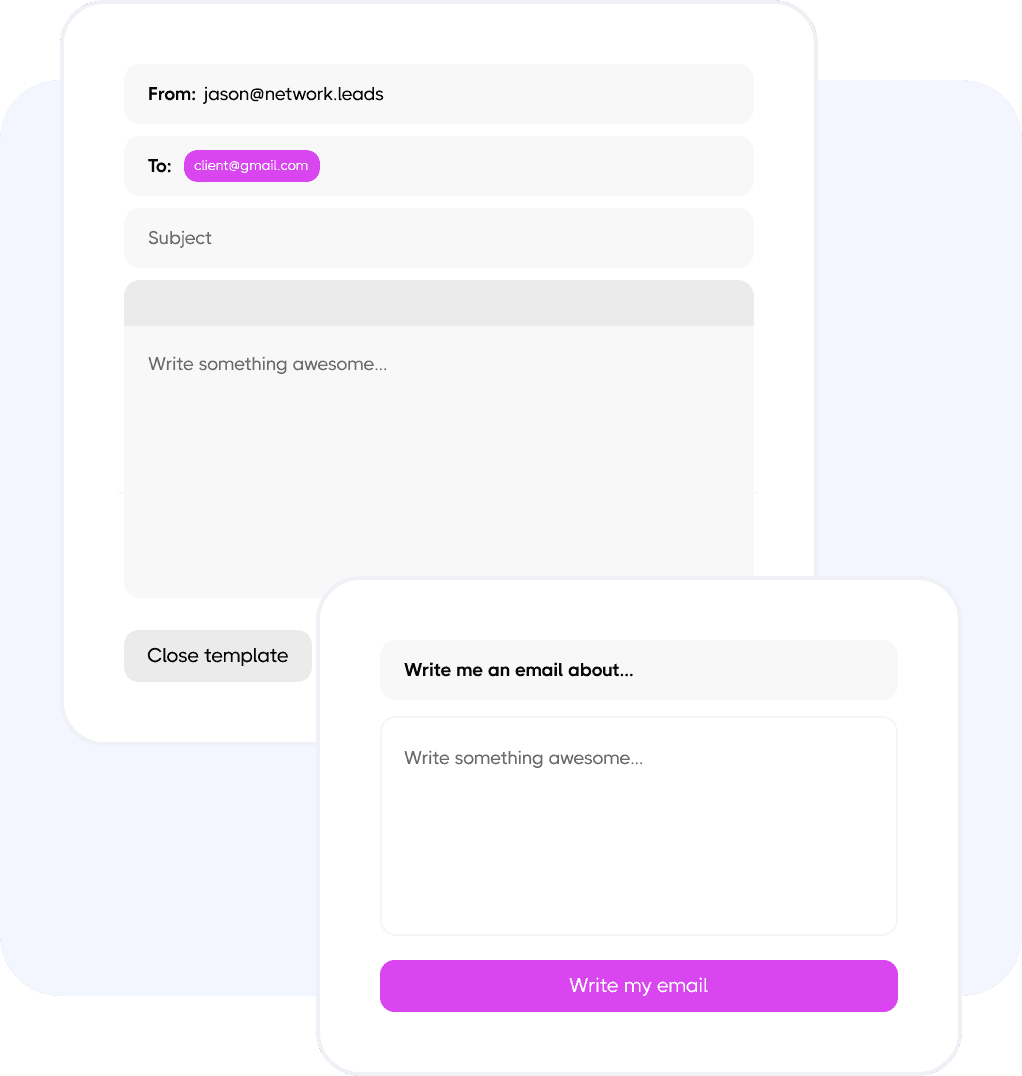 AI composing personalized follow-up email for a moving lead
